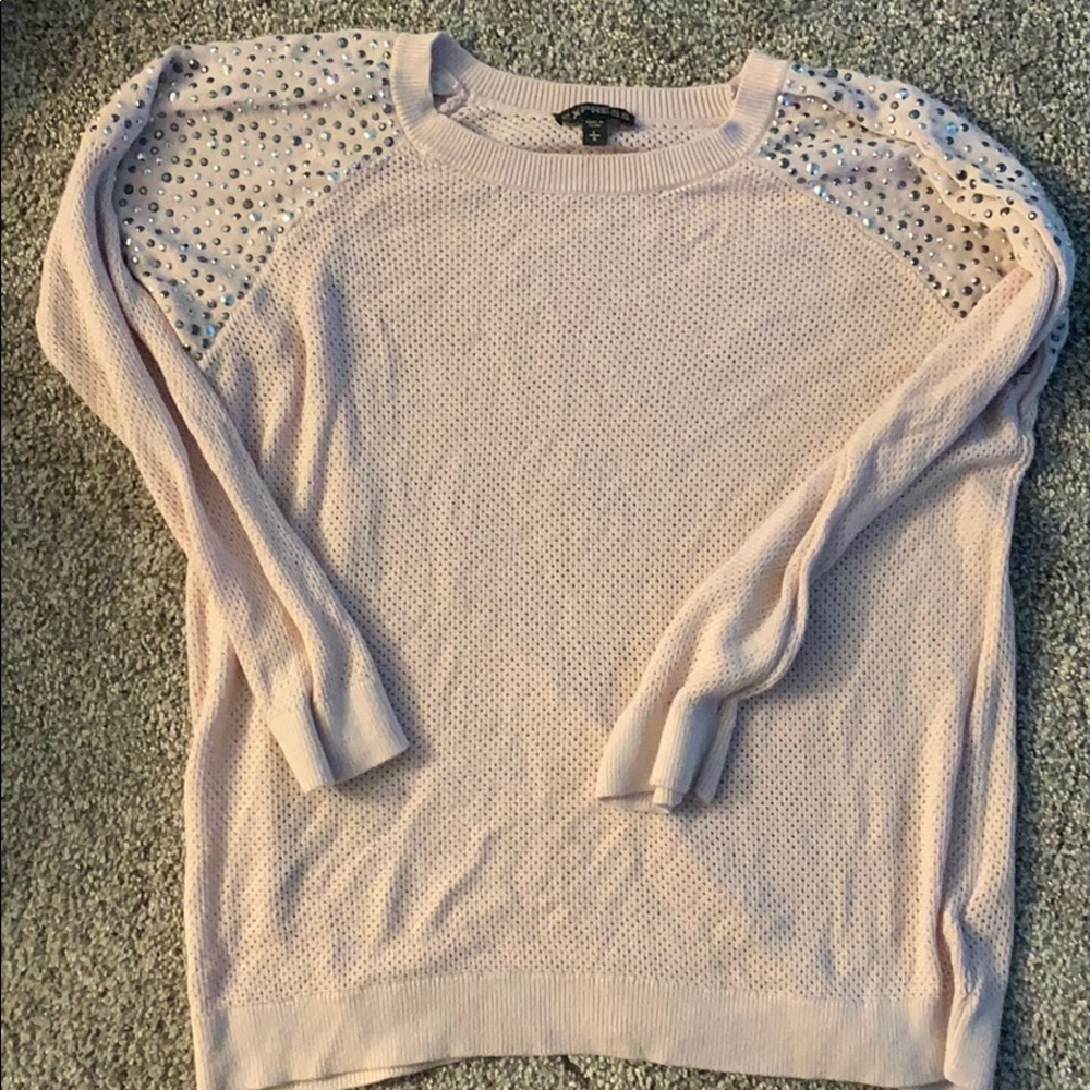 Size large express mesh sweater